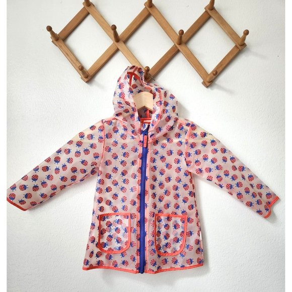 Cat & Jack Jackets & Coats Cat Jack 3t Girls Ladybug Clear Hooded
